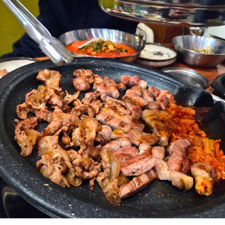 천안두정동막창구이 장대포연탄불고기 가족 외식