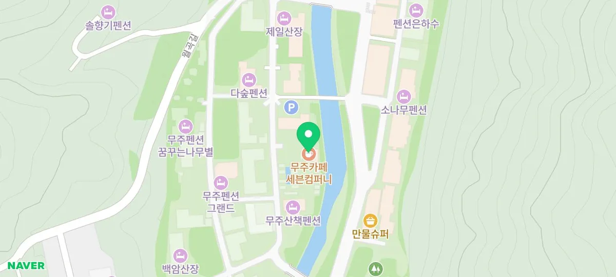 무주 카페 세븐컴퍼니 지도