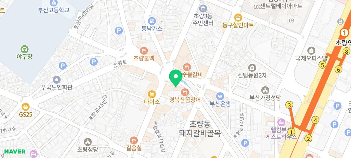 우리돼지국밥 지도