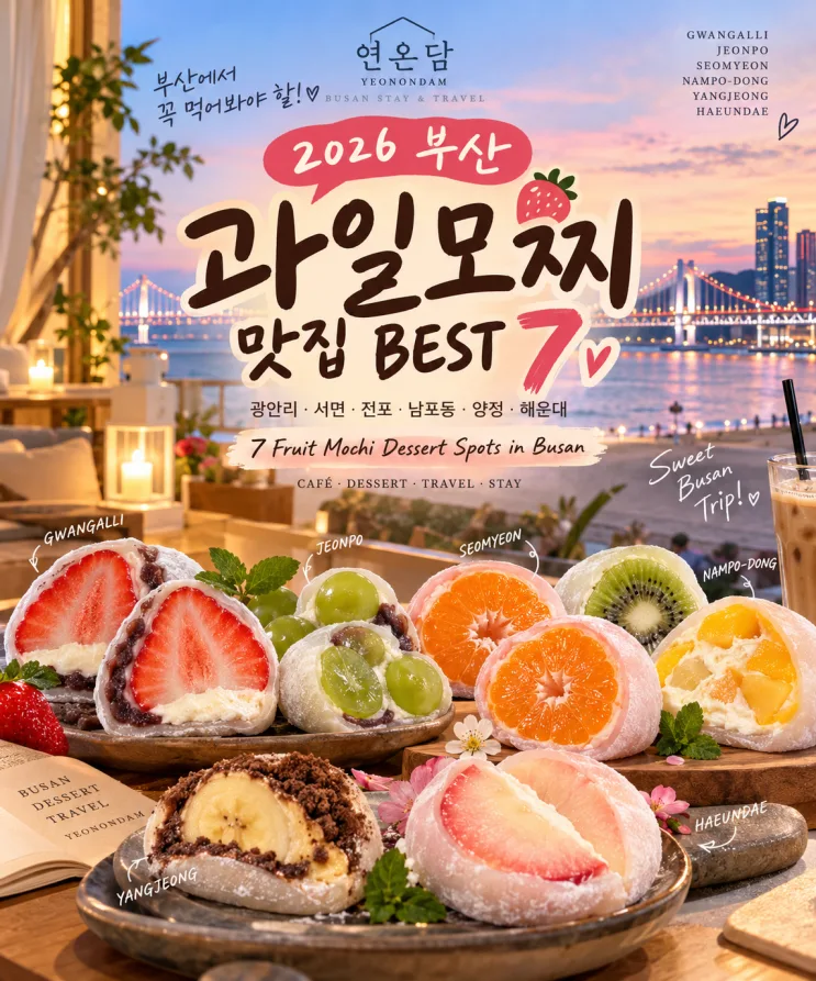 Best Fruit Mochi in Busan, Korea: 7 Spots for 2026