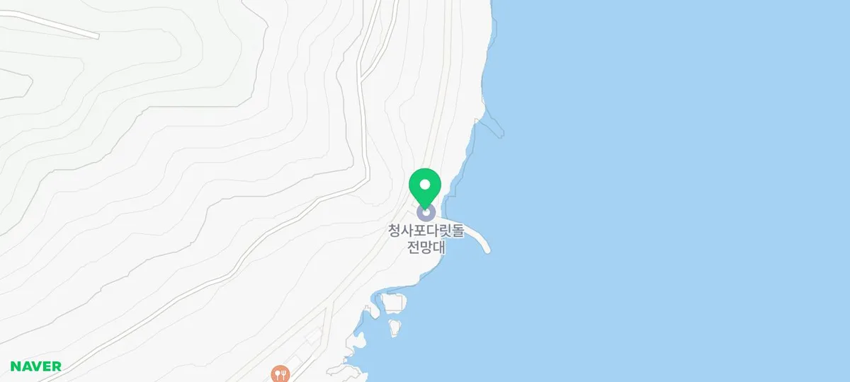 청사포다릿돌전망대 지도