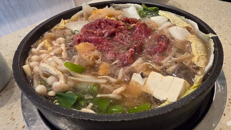 역삼역 맛집 우미돈 블랙 | 아들과 함께 즐긴 강남 한우 오마카세 관동풍 스키야키 런치 후기