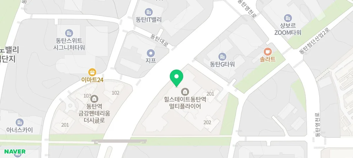 동탄웰니스내과의원 지도
