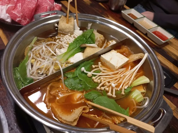 부산 해운대마린시티맛집 사마정 담백하고 깔끔했던 샤브샤브 한끼