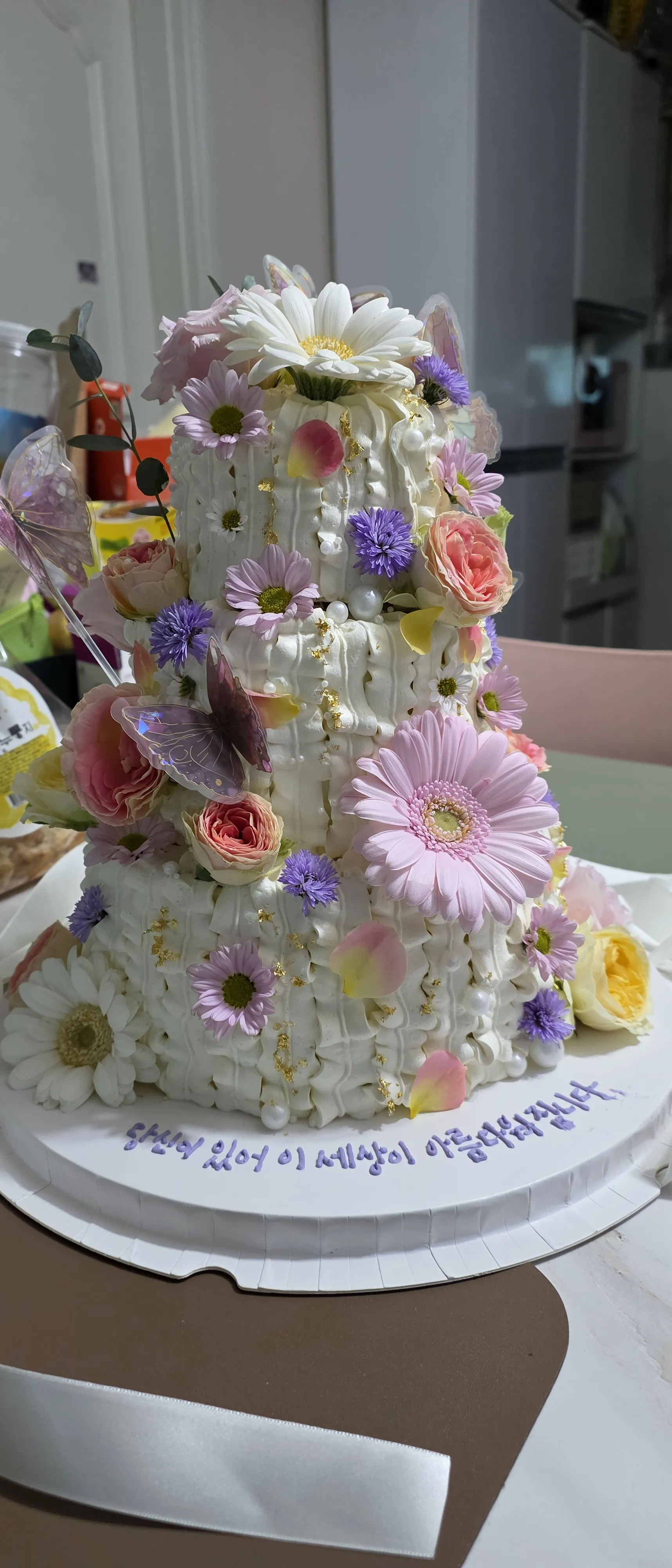 서울 주문제작 케이크 줄리앤몰리: 브라이덜샤워·연예인·생화 케이크 후기