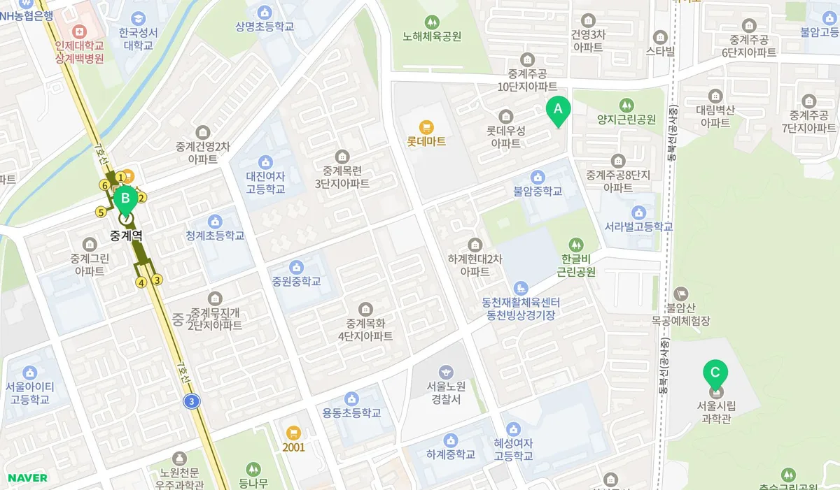 전심스카라운지 지도