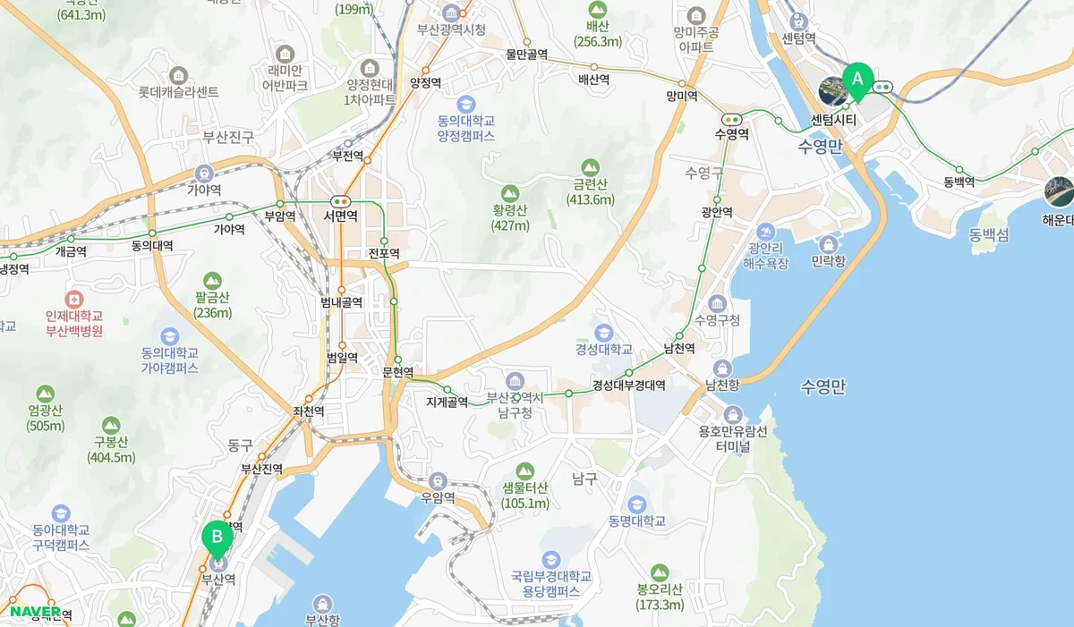 BEXCO 지도
