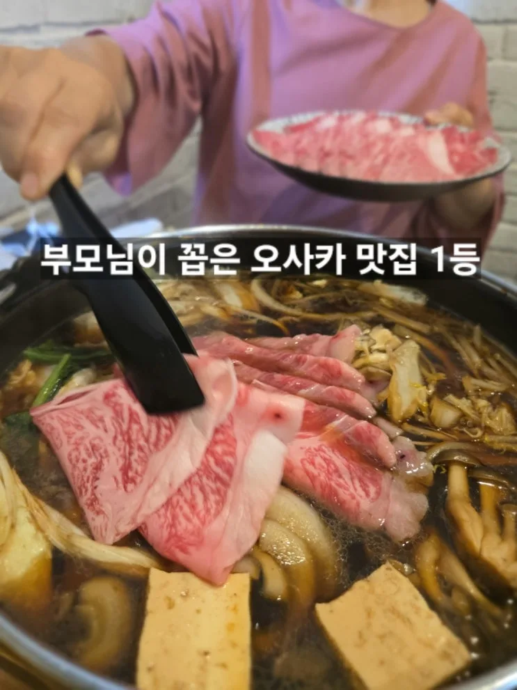 부모님이 꼽은 오사카 맛집 1등｜와규와 돼지 대게 무한리필 고기 신사이바시 다이마루 파르코 맛집