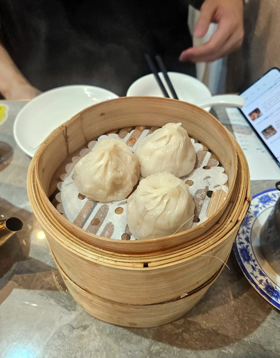 Xiaolongbao at Dragon King Dim Sum