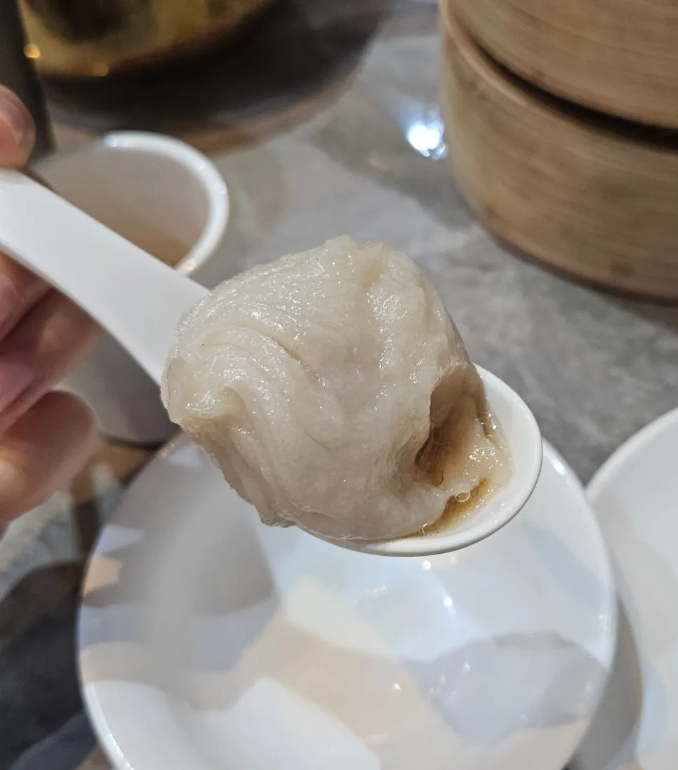 Close-up of soup dumplings