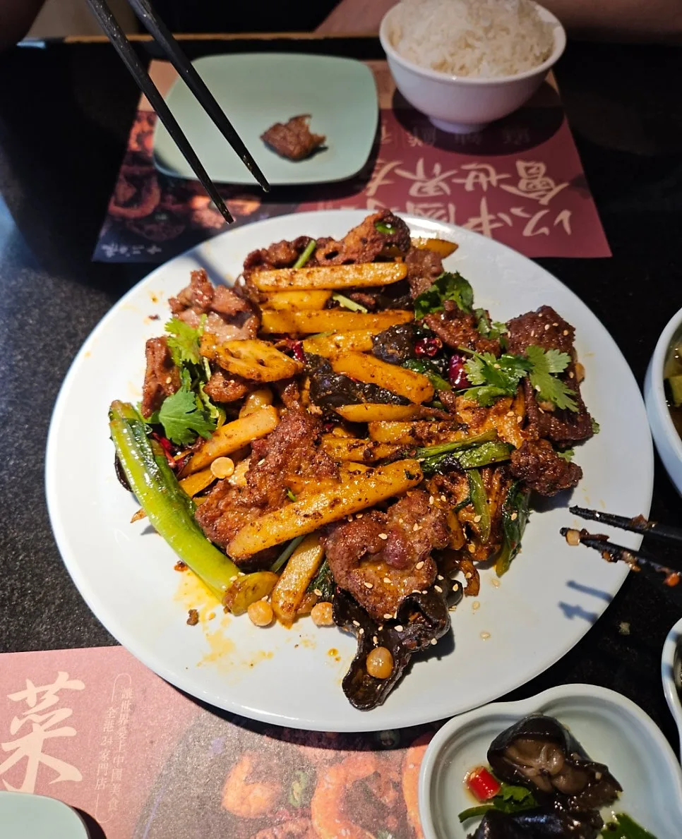 sichuan dish at twelve flavors