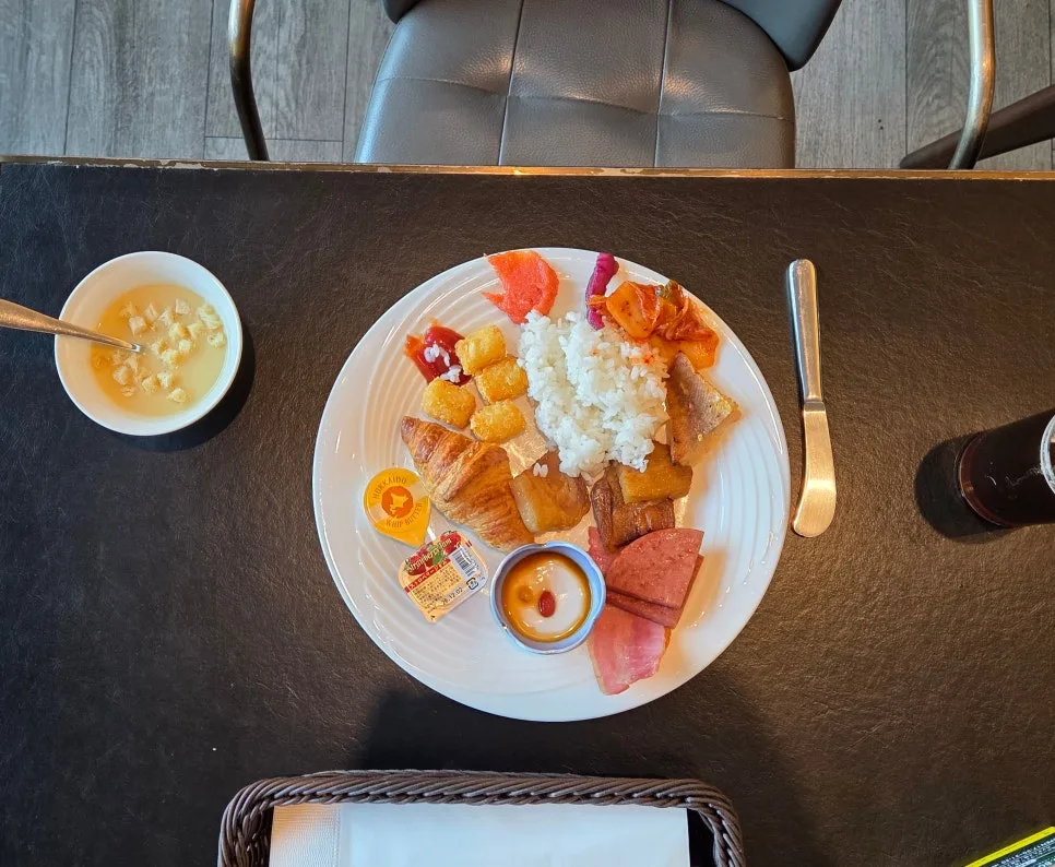 Breakfast plate at Hotel Collective