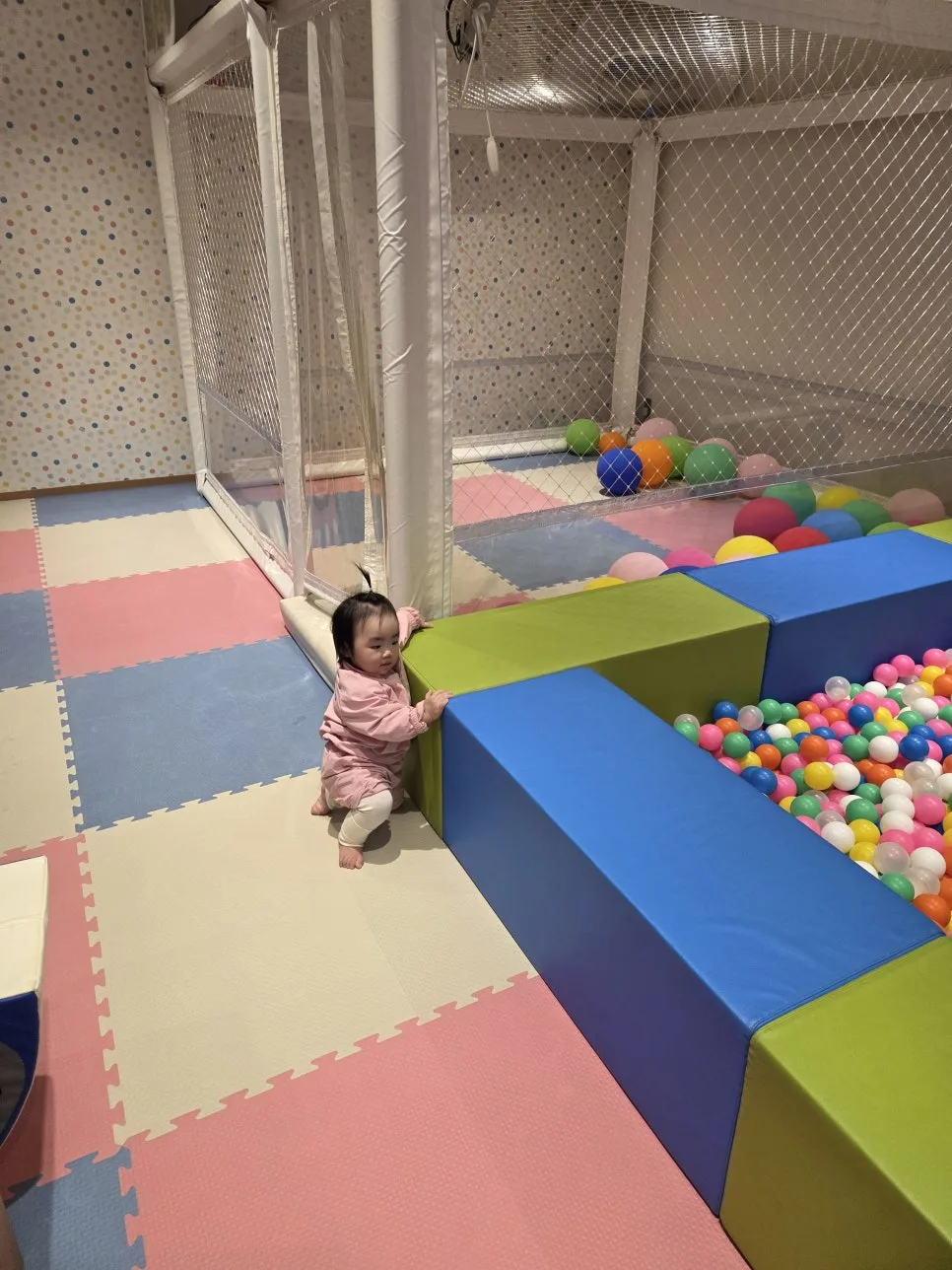 Baby-friendly play area