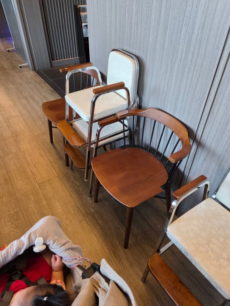 Hotel breakfast seating area