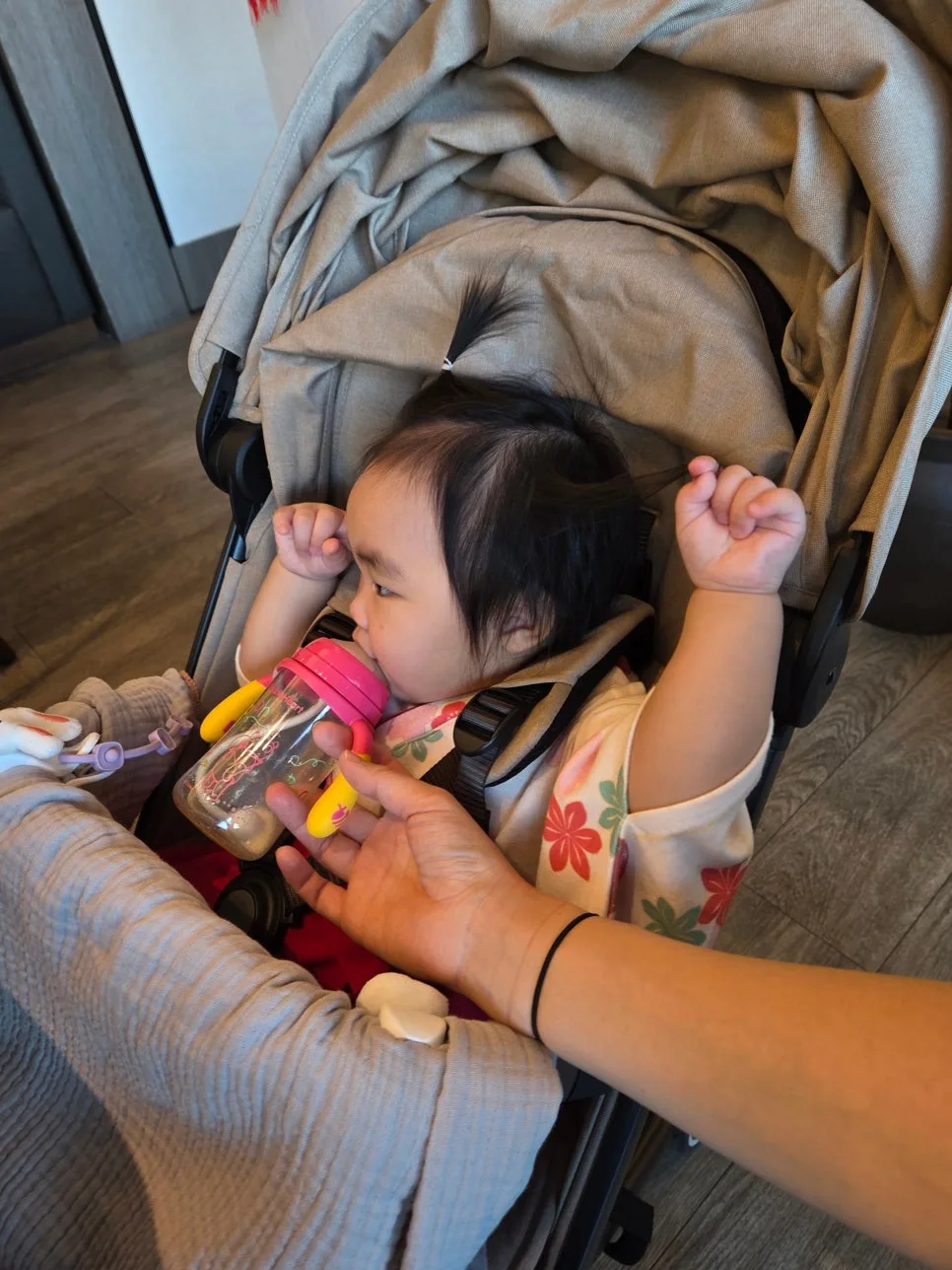 Toddler chair at breakfast