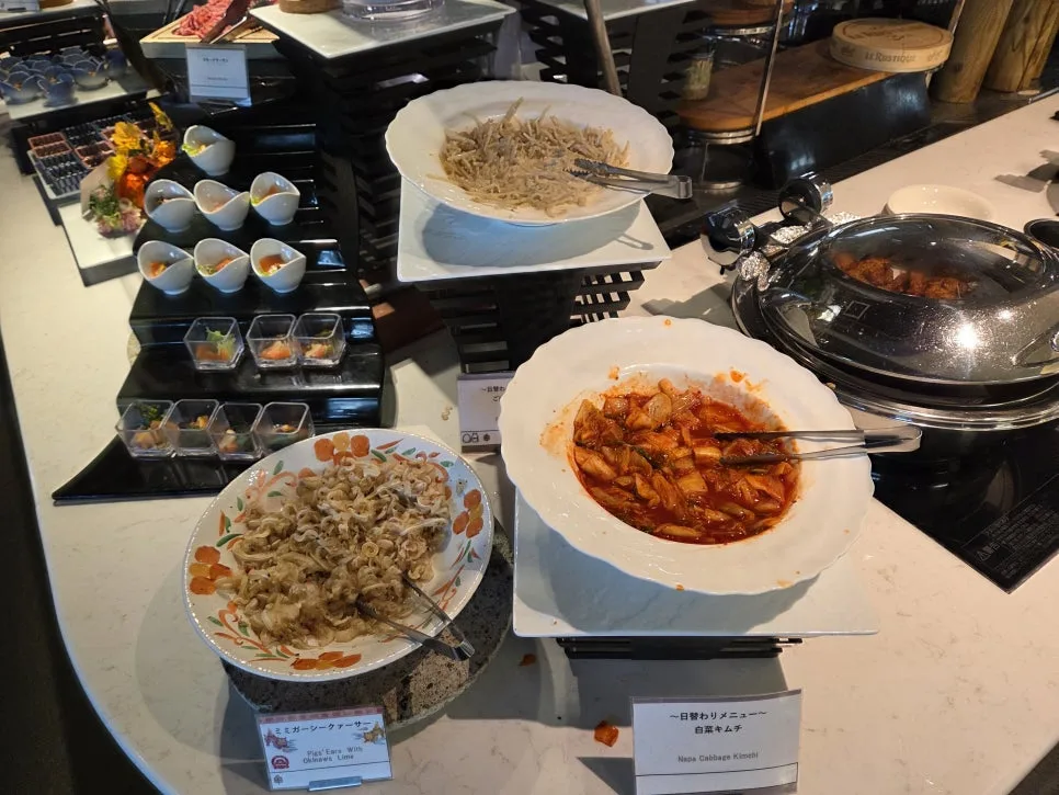 Breakfast buffet selection