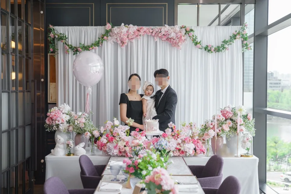 Sofitel Seoul first birthday party setup at Fait Maison B Room