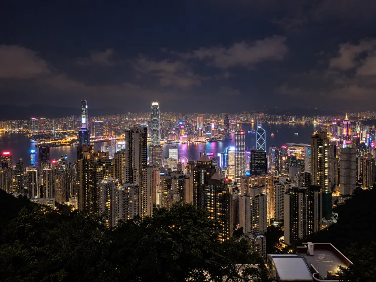Hong Kong Peak Tram Fast Track Review: Victoria Peak Night View